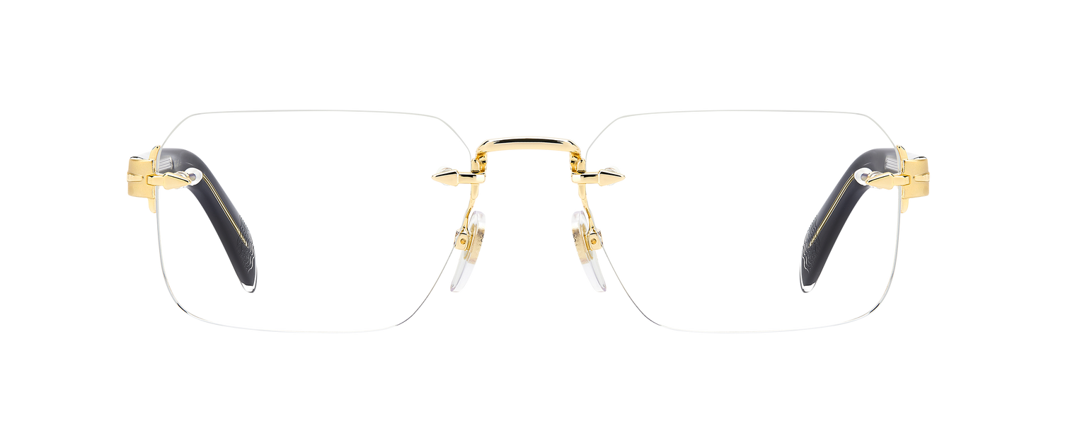 DB 7116 - Gold Black_ - Blue Mirror