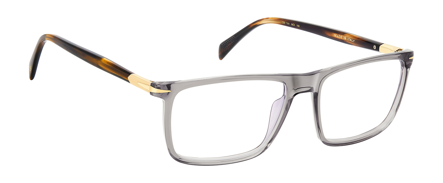 DB 1181 - Grey Havana Brown - Blue Mirror