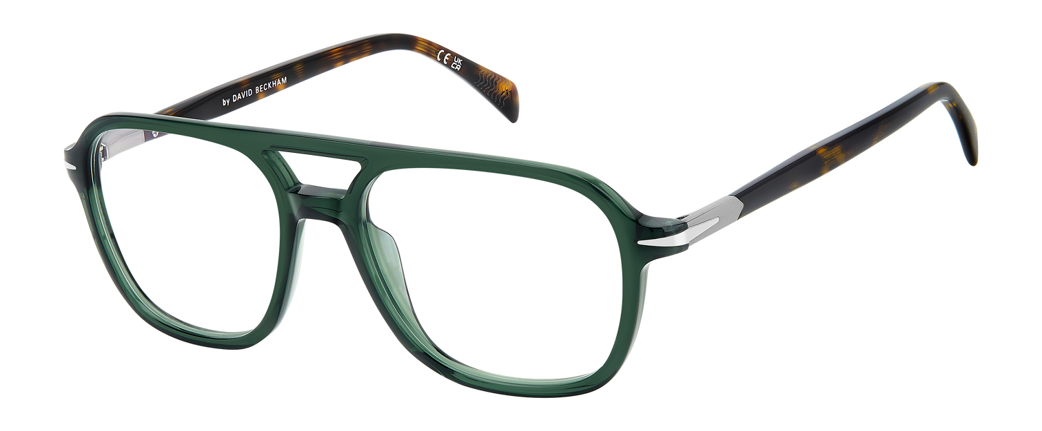 DB 1182 - Green Havana - Blue Mirror