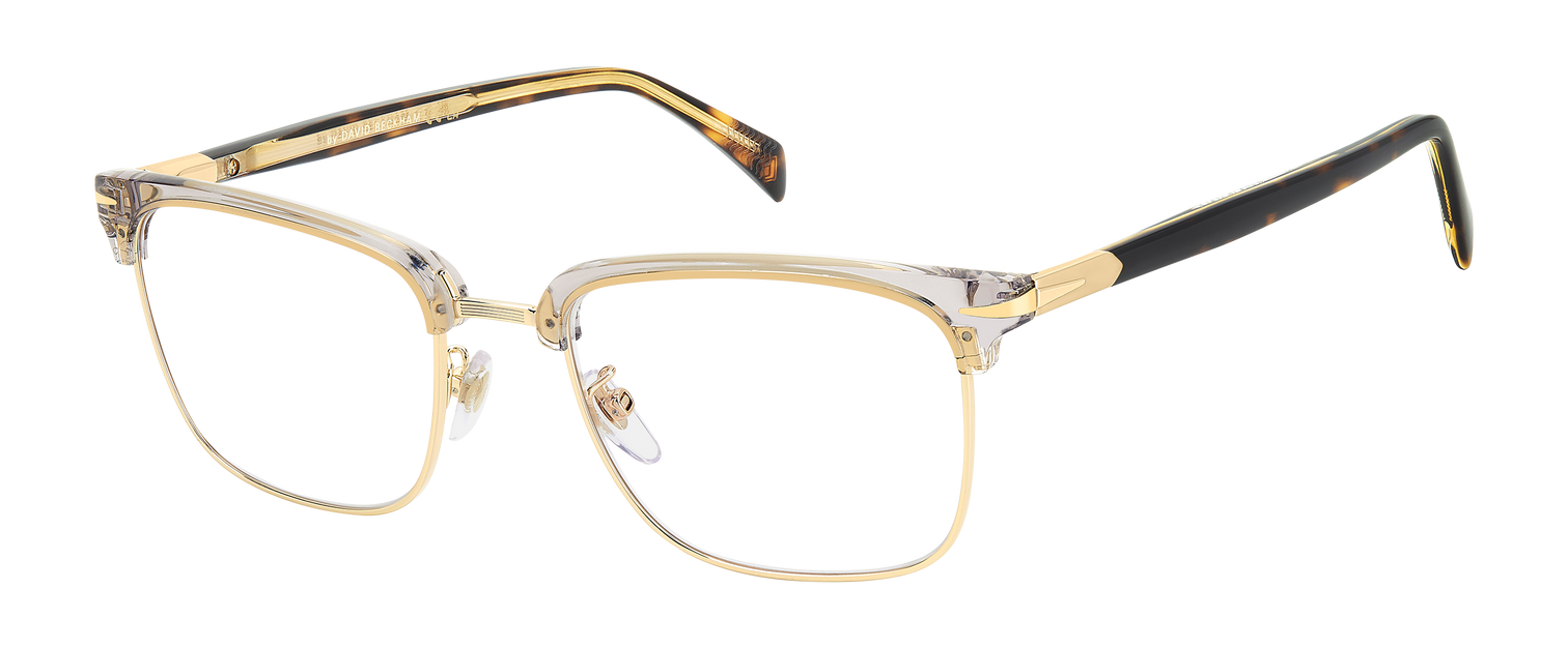 DB 1183 - Grey Havana Gold - Blue Mirror