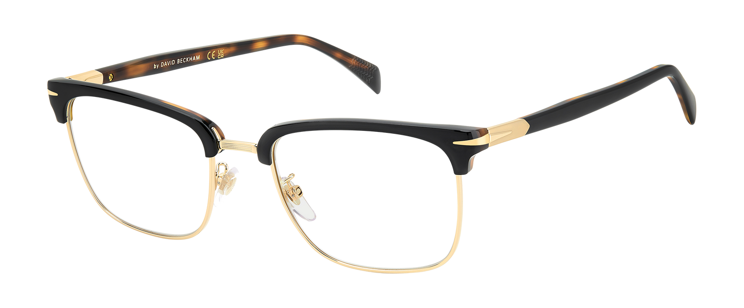 DB 1183 - Black Havana Gold - Blue Mirror