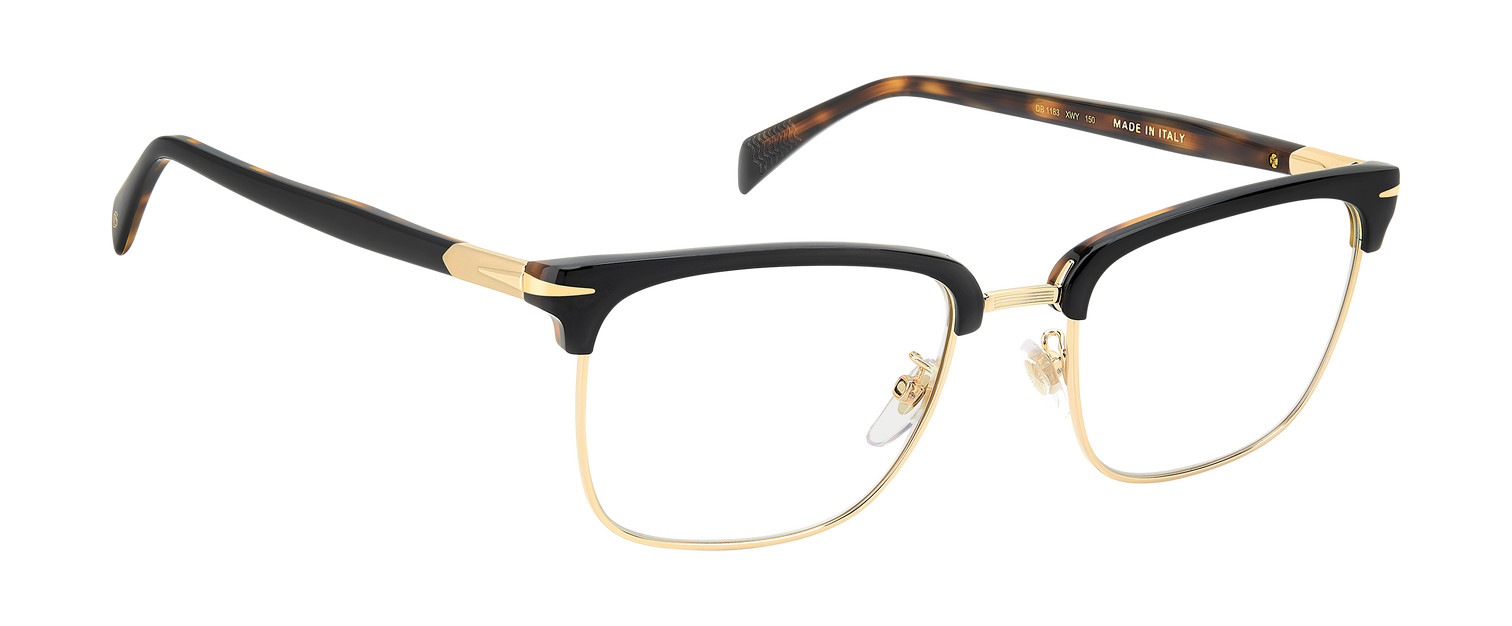 DB 1183 - Black Havana Gold - Blue Mirror