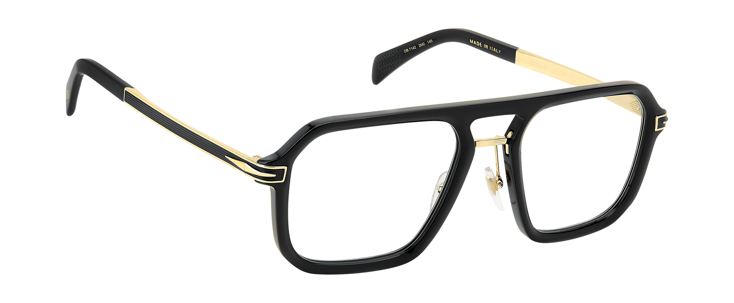 DB 7142 - Black Gold - Blue Mirror