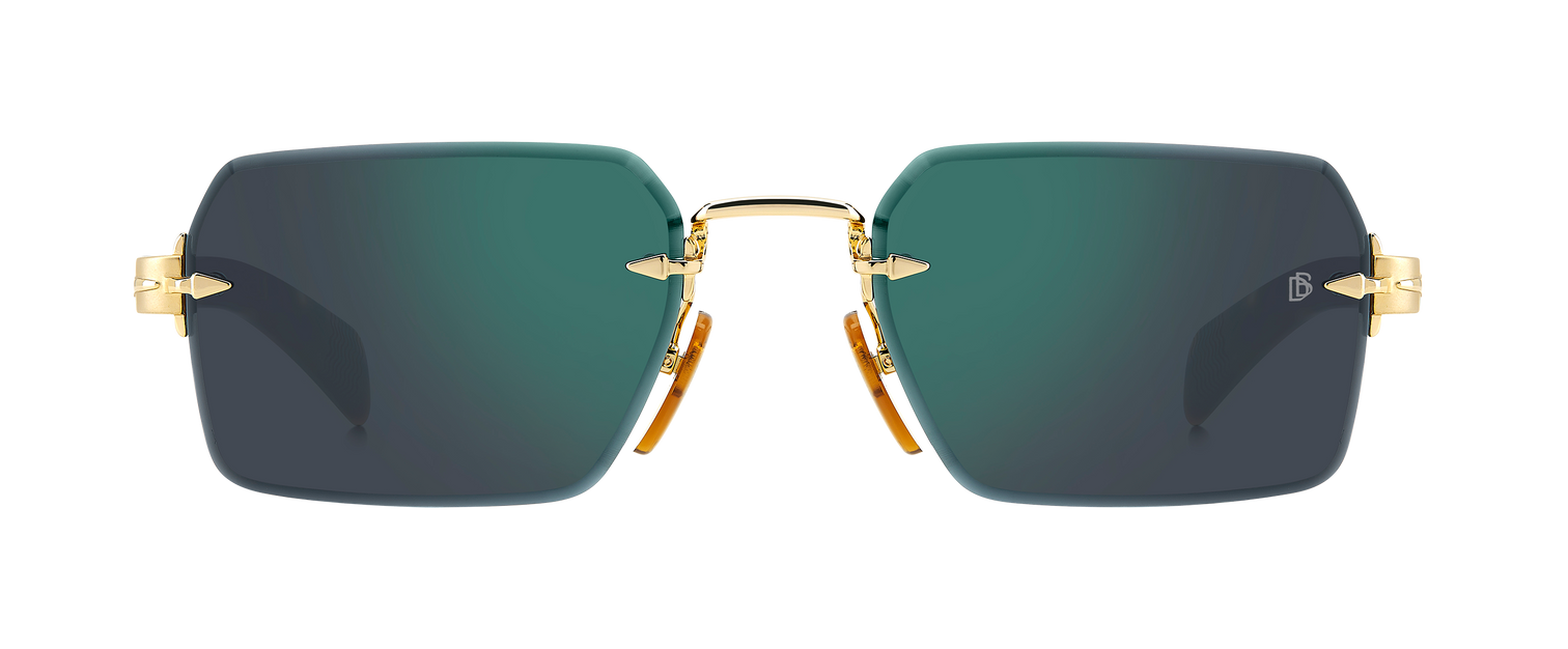 DB 7109/S - Gold Havana - Green Mirror