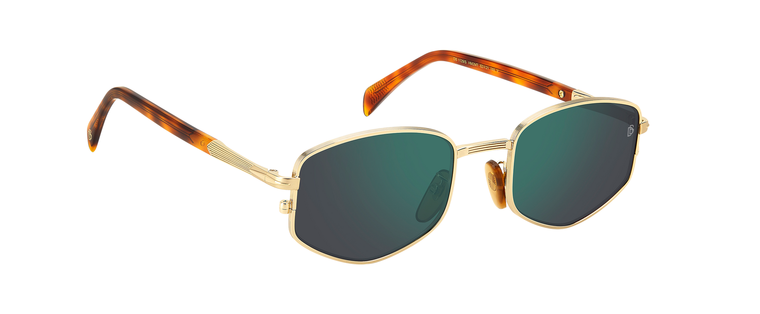 DB 1129/S - Gold Honey Havana - Green Mirror