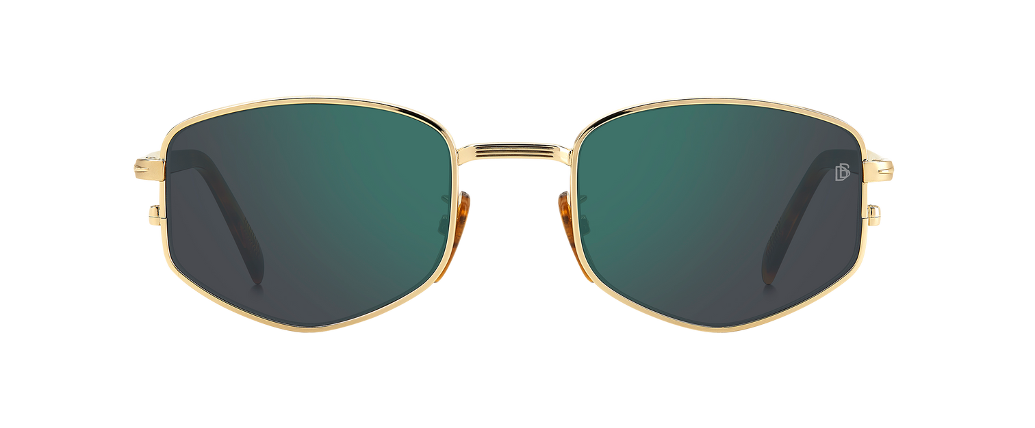 DB 1129/S - Gold Honey Havana - Green Mirror