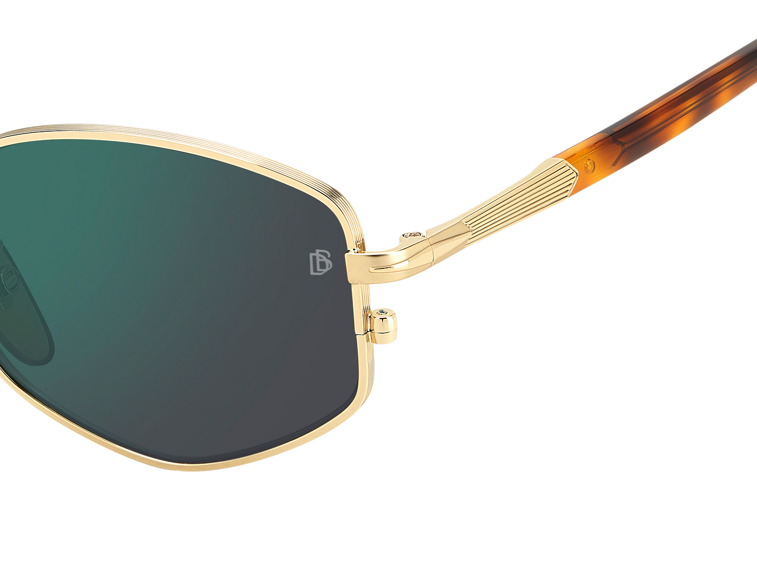DB 1129/S - Gold Honey Havana - Green Mirror
