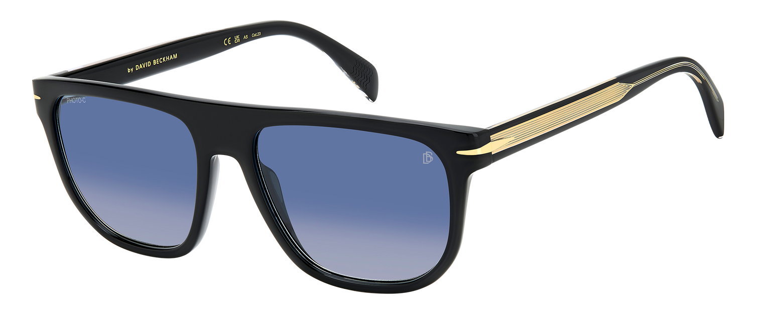 DB 7111/S - Black - Blue Shaded Photocromic