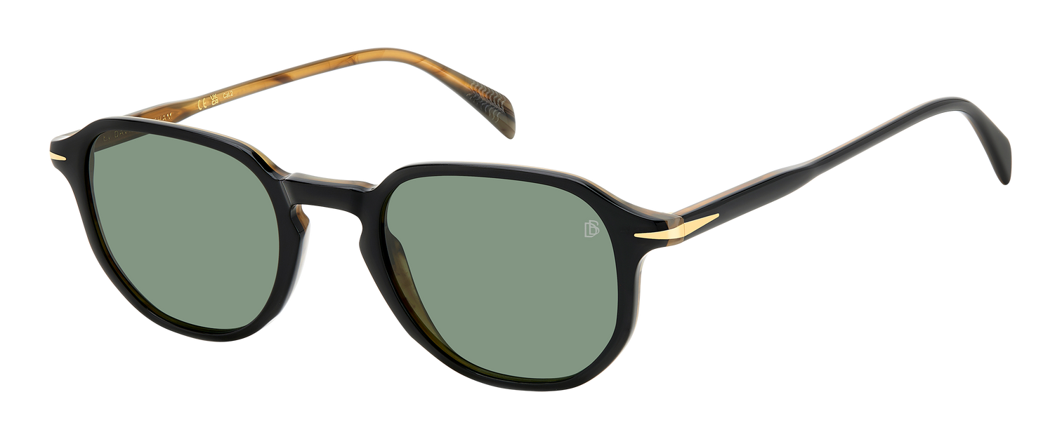 DB 1140/S - Black Striped Brown - Green Lightgreen Antireflex