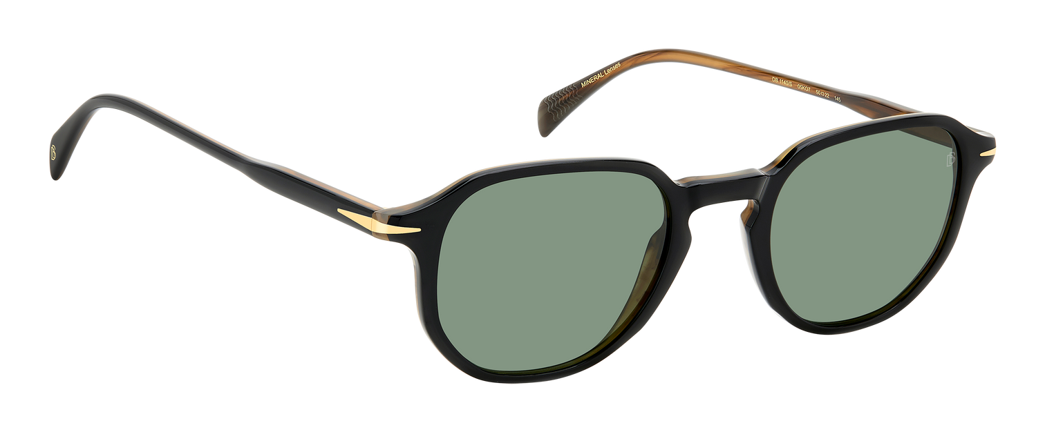 DB 1140/S - Black Striped Brown - Green Lightgreen Antireflex