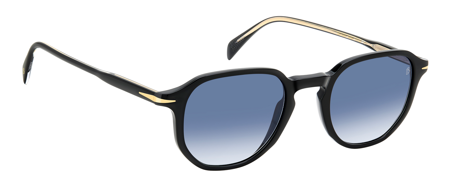 DB 1140/S - Black - Dk Blue Shaded
