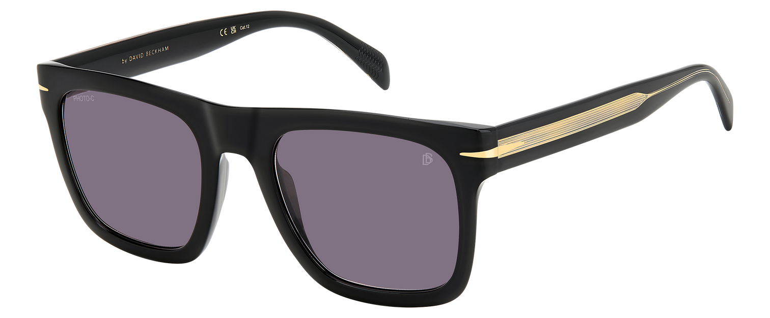 DB 7000/S FLAT - Black - Violet To Grey Photochromatic