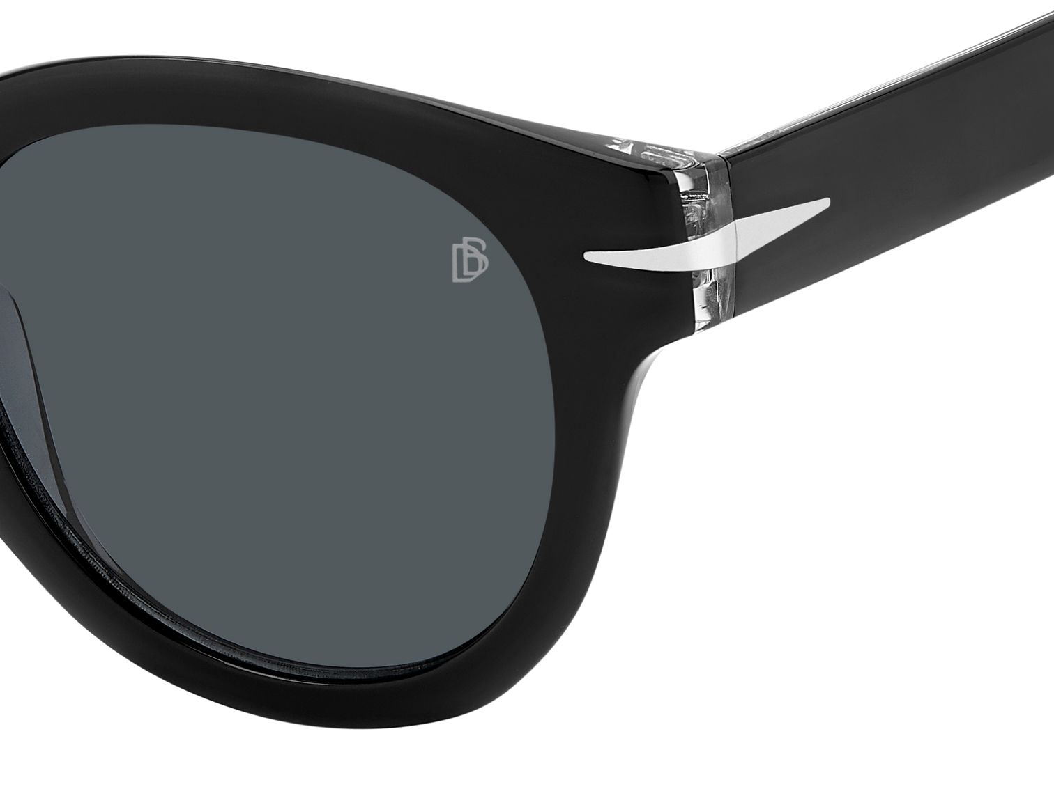 DB 7041/S FLAT - Black Crystal - Grey