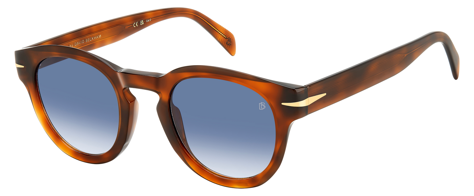 DB 7041/S FLAT - Brown Havana - Dk Blue Shaded