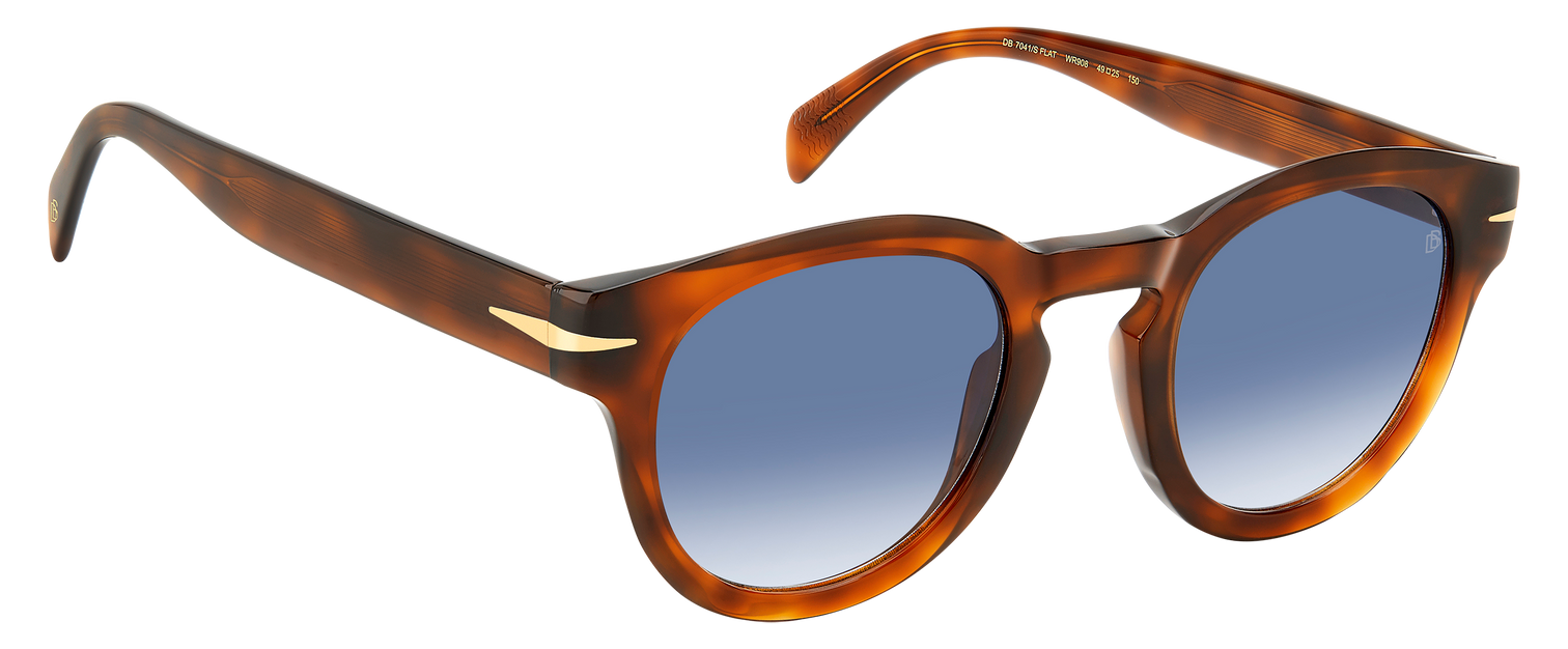 DB 7041/S FLAT - Brown Havana - Dk Blue Shaded