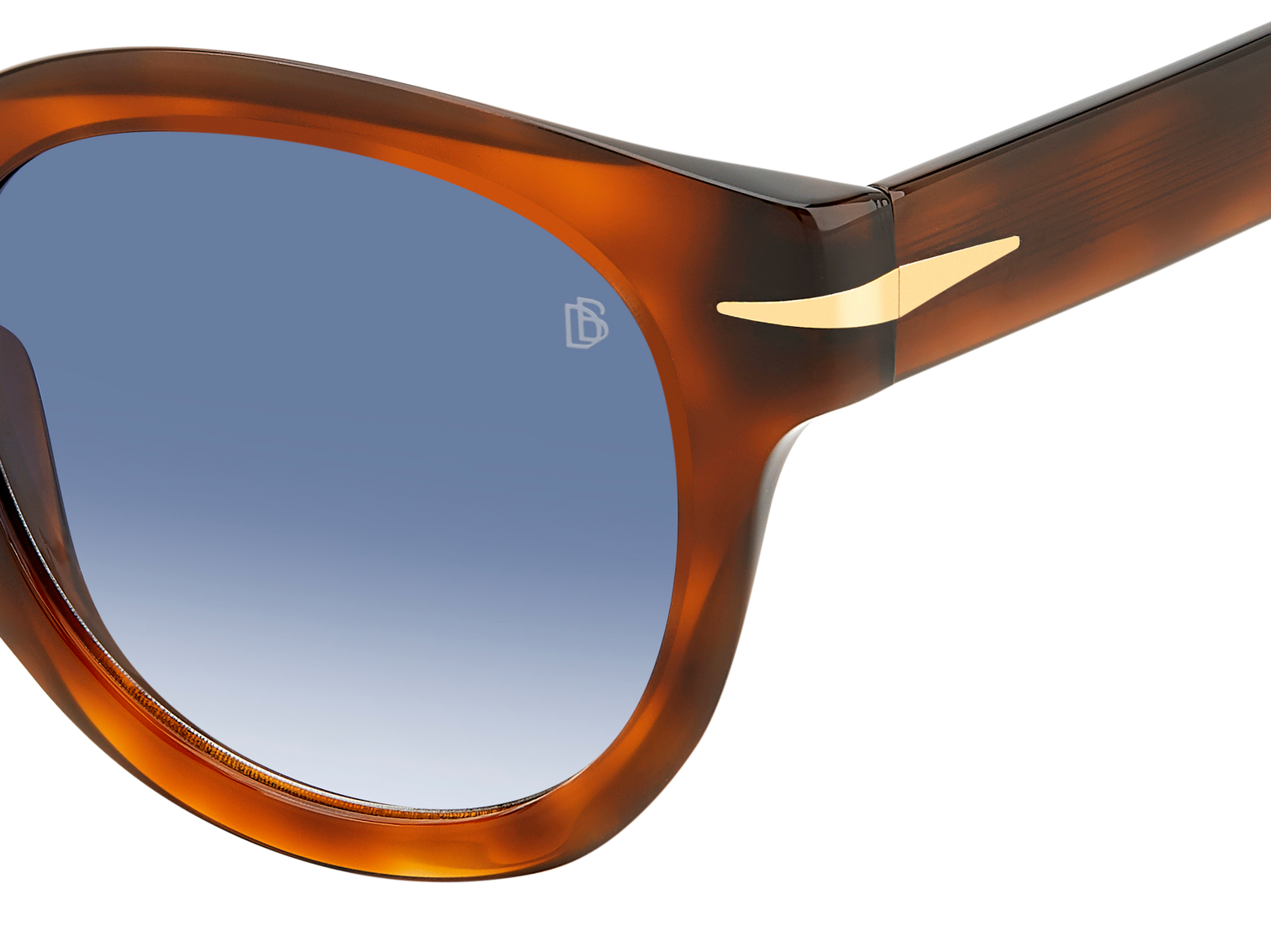 DB 7041/S FLAT - Brown Havana - Dk Blue Shaded