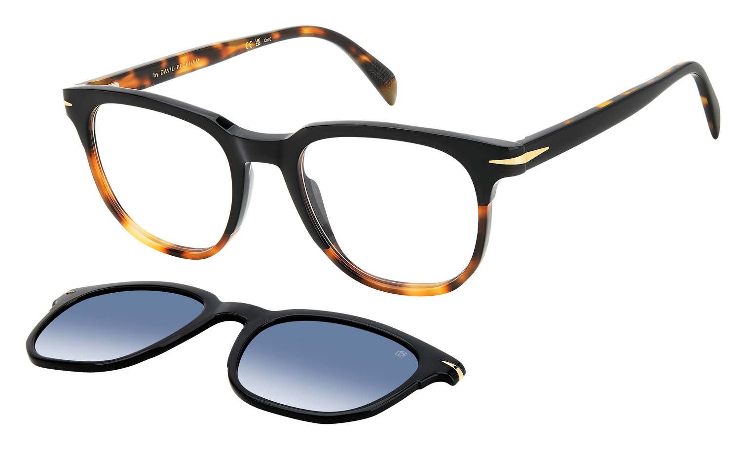 DB 7120/CS - Black Havana - Blue Shaded Polarized