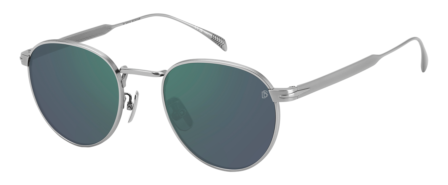 DB 1142/S - Matte Ruthenium - Green Mirror