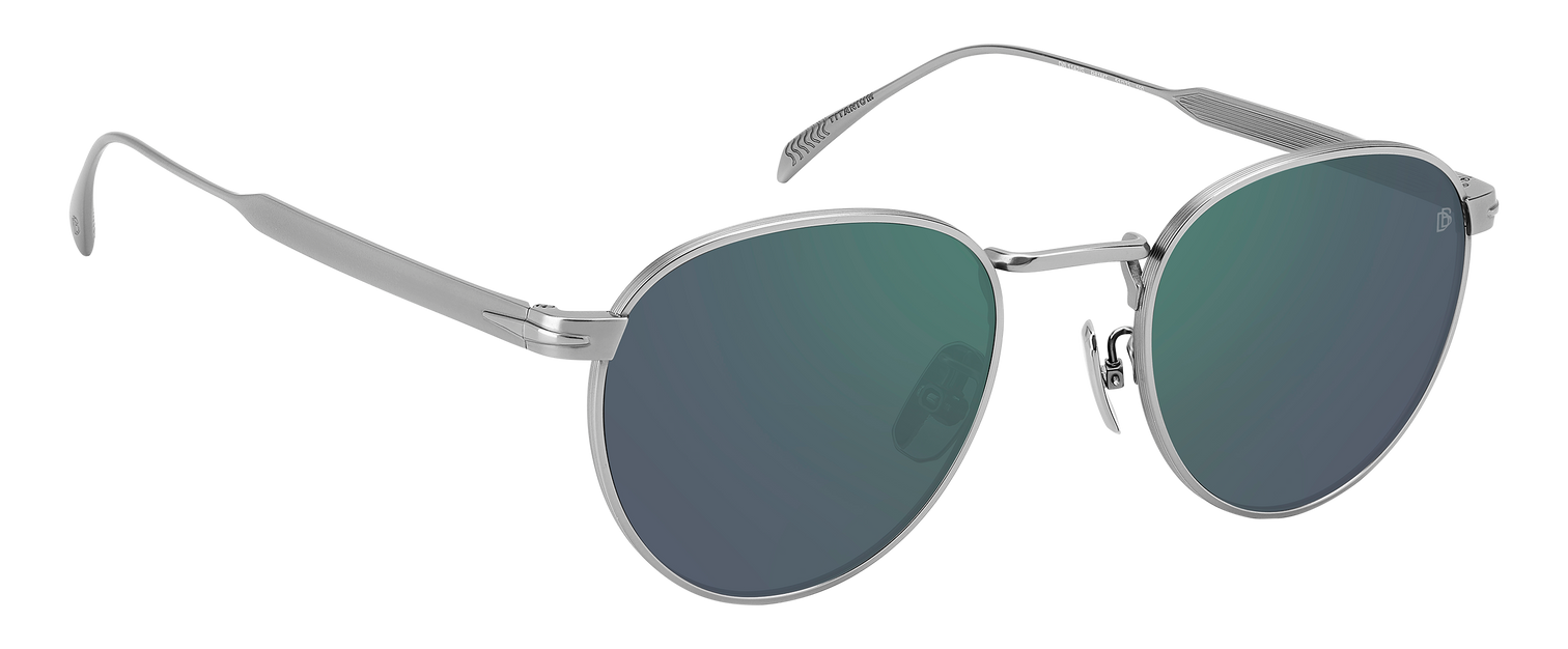 DB 1142/S - Matte Ruthenium - Green Mirror