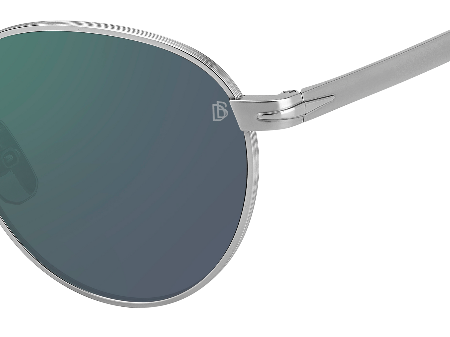 DB 1142/S - Matte Ruthenium - Green Mirror