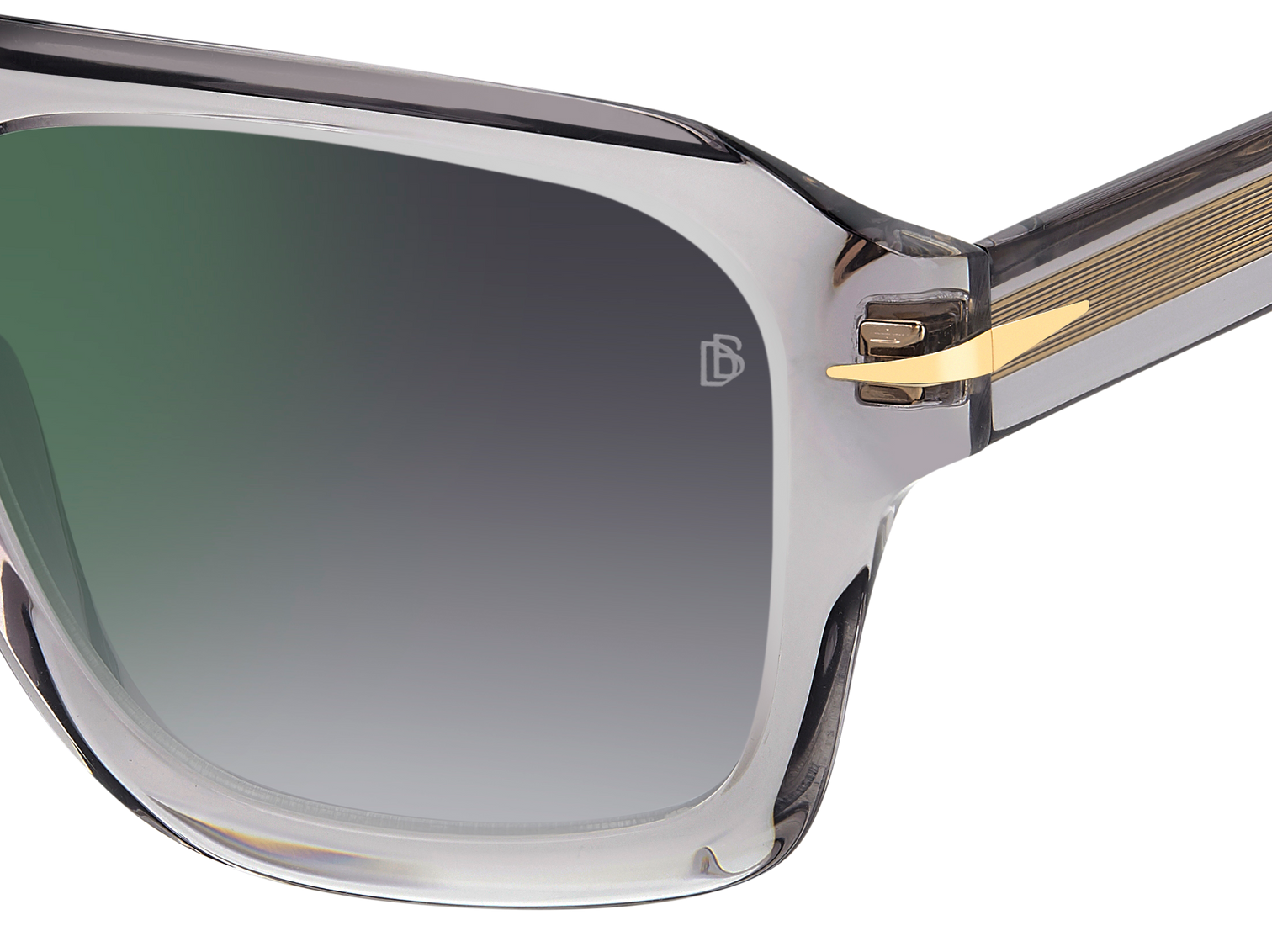 DB 7127/S - Grey - Grey Shaded Green Mirror