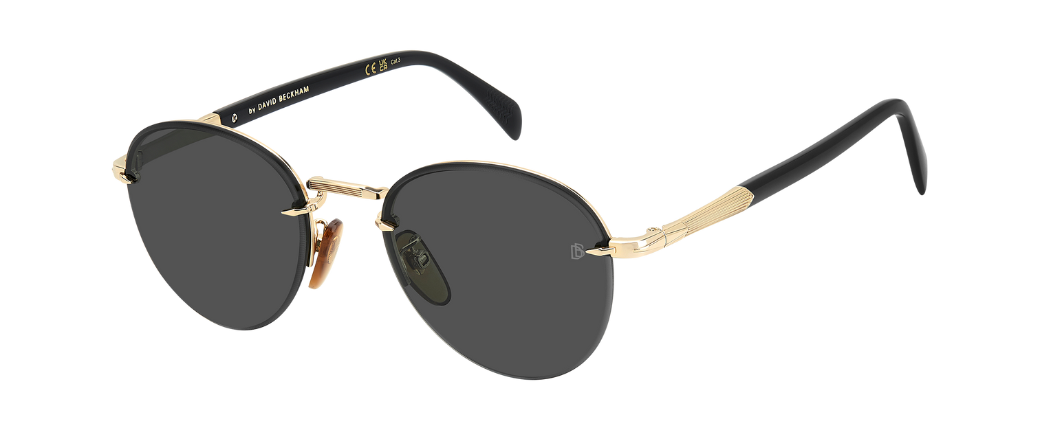 DB 1173/S - Gold Black_ - Blue Shaded Gold Mirror
