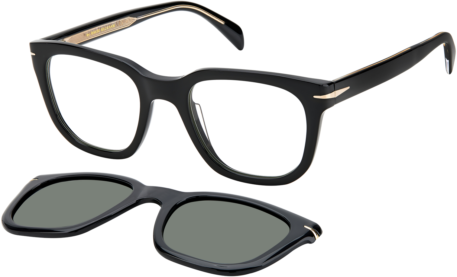 DB 7043/CS - Black - Green Polarized