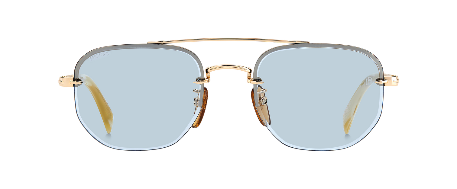 DB 1078/S - Gold Beige Horn - Azure Photocromatic