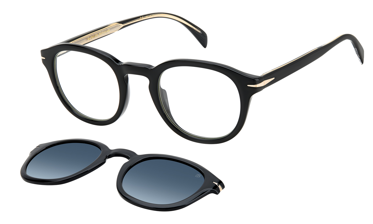 DB 1080/CS - Black Gold - Blue Shaded Polarized
