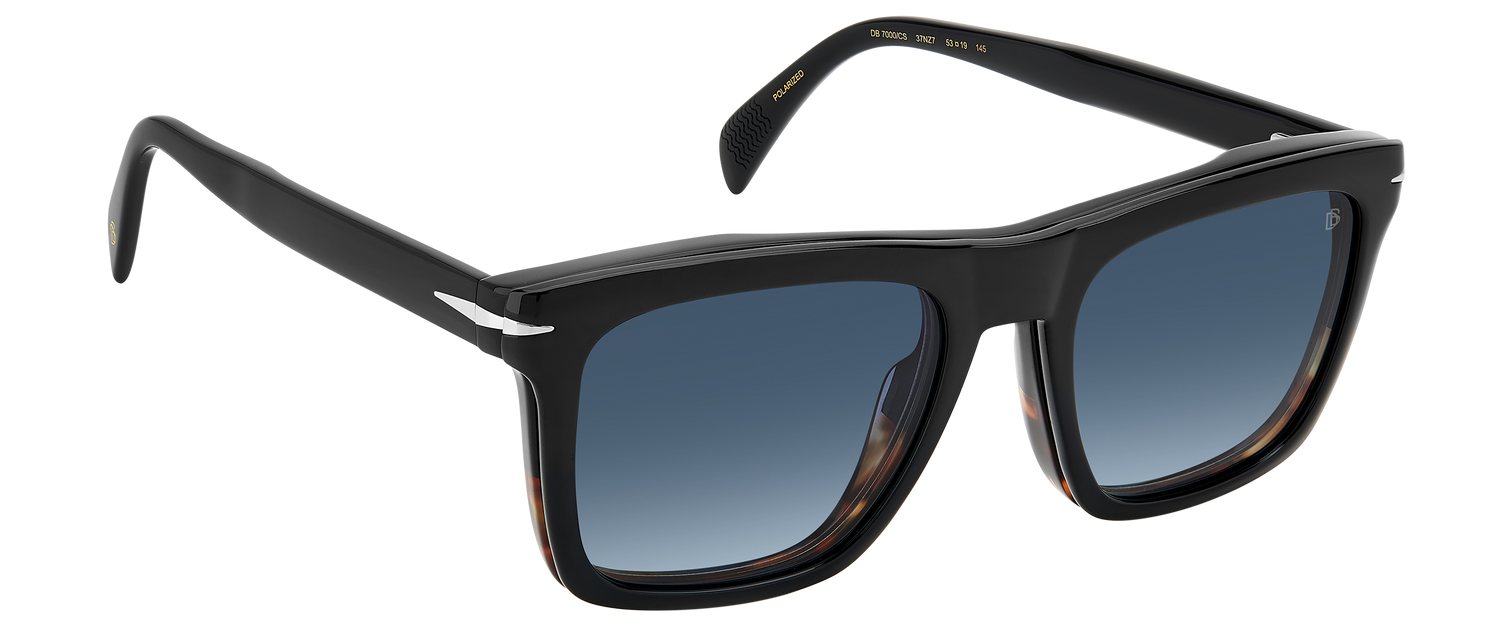 DB 7000/CS - Black Horn - Blue Shaded Polarized