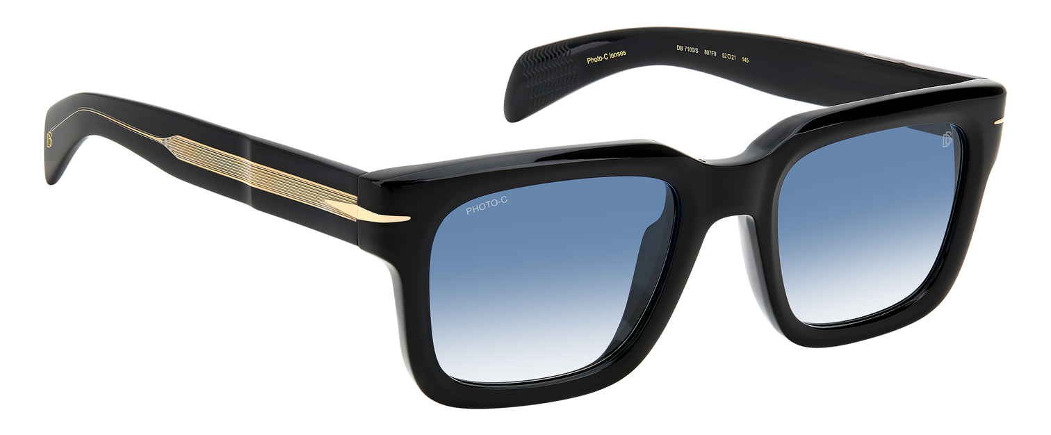 DB 7100/S - Black - Blue Shaded Photocromic